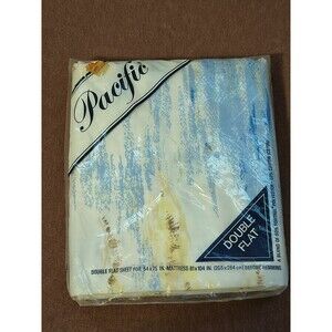 Pacific Full/ Double Size Flat Sheet Vintage Ebb Tide Sealed NOS